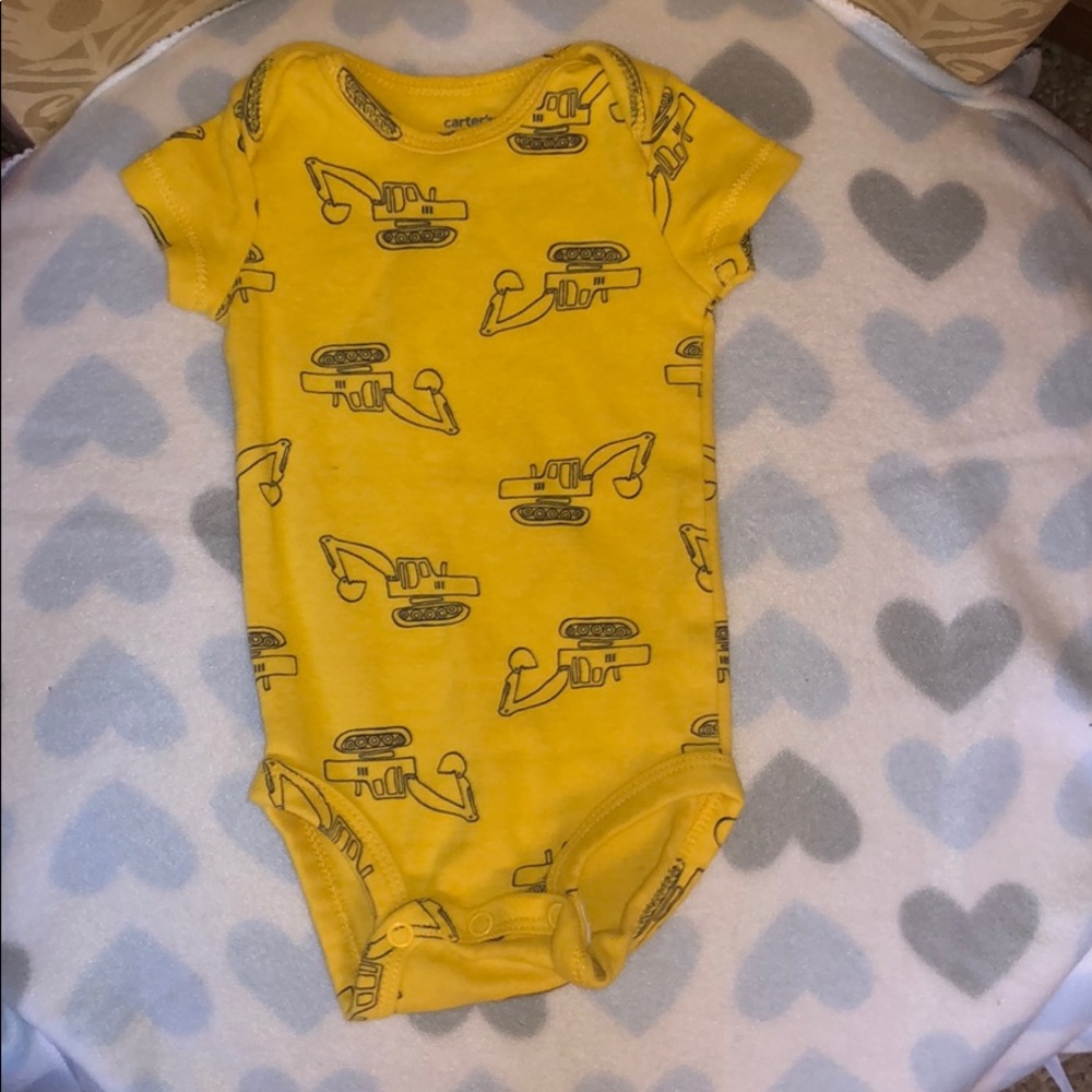 Yellow and blue onesie